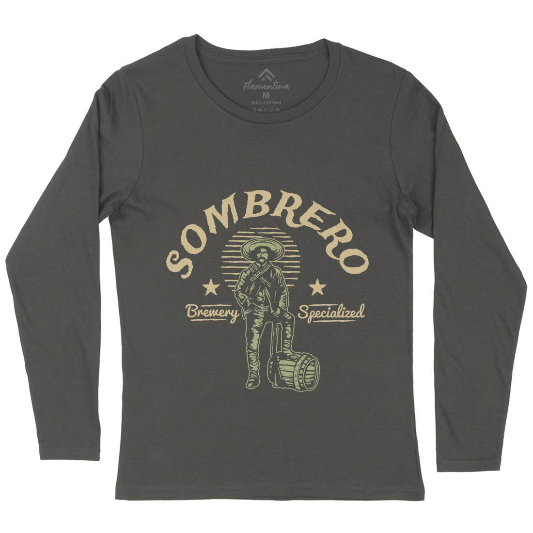 Sombrero Brewery Womens Long Sleeve T-Shirt American A369