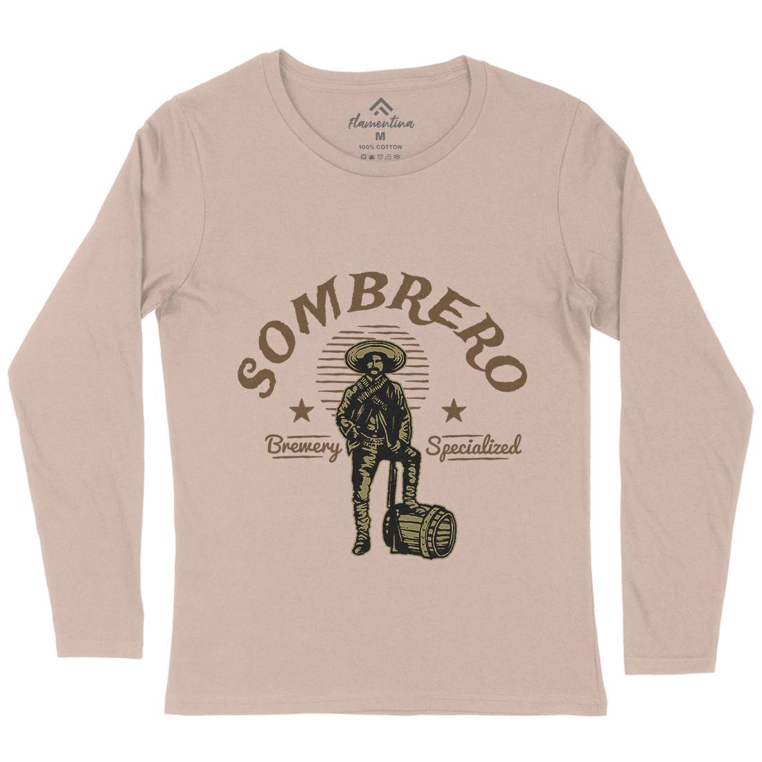 Sombrero Brewery Womens Long Sleeve T-Shirt American A369