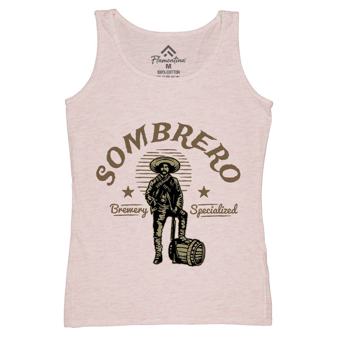 Sombrero Brewery Womens Organic Tank Top Vest American A369