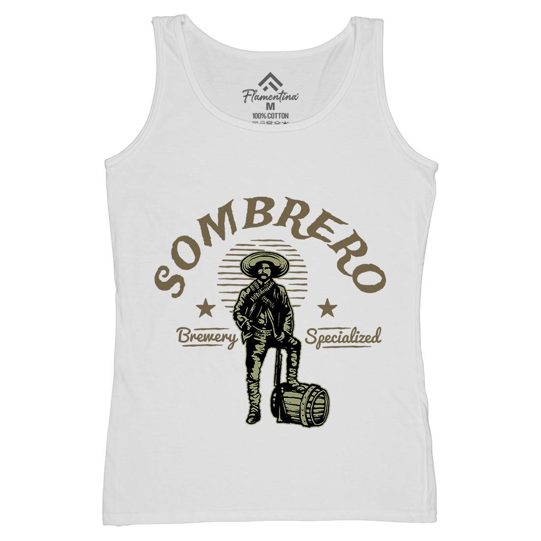 Sombrero Brewery Womens Organic Tank Top Vest American A369