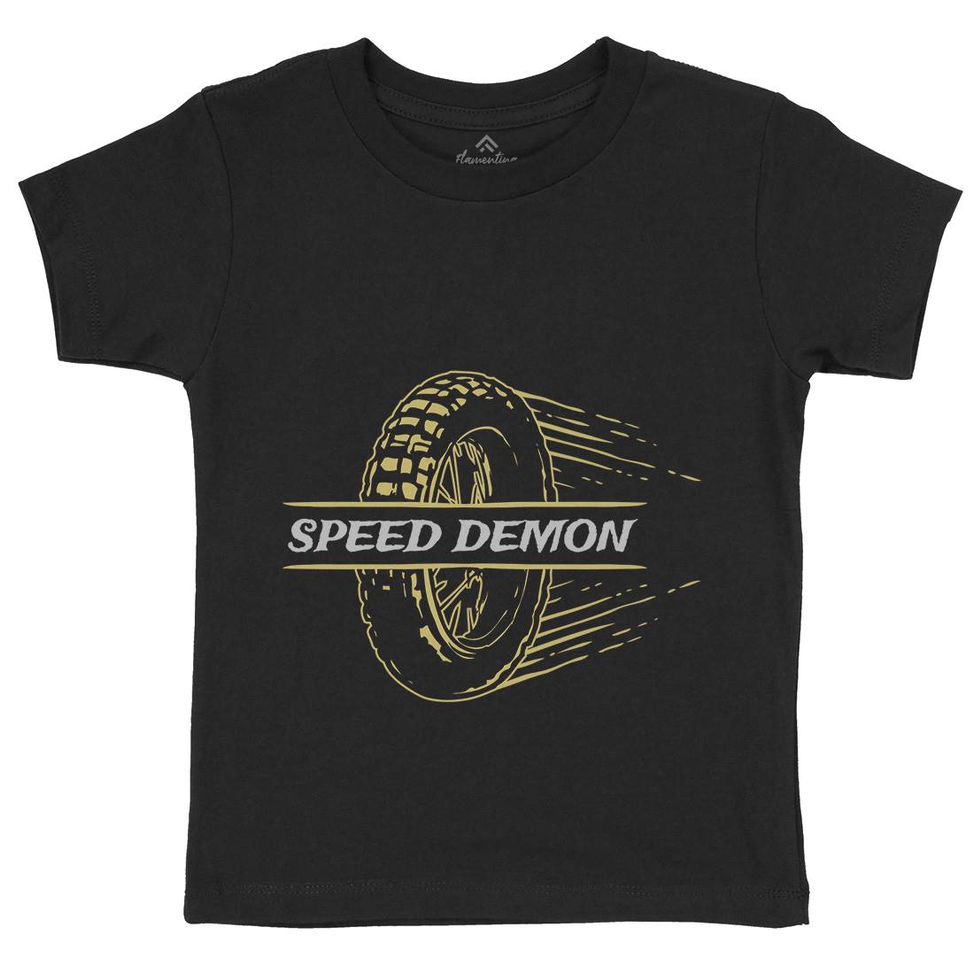 Speed Demon Kids Organic Crew Neck T-Shirt Motorcycles A370