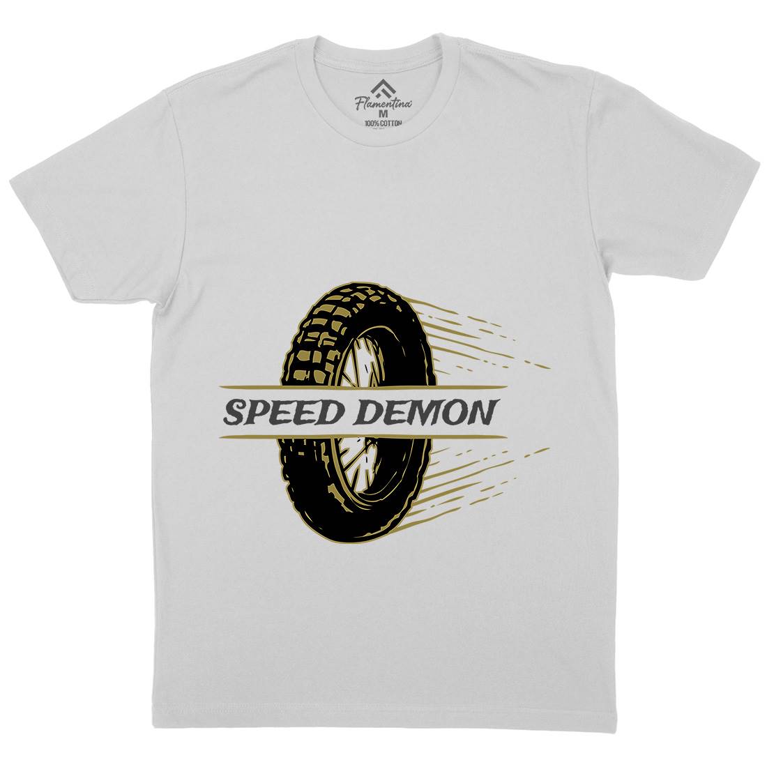 Speed Demon Mens Crew Neck T-Shirt Motorcycles A370