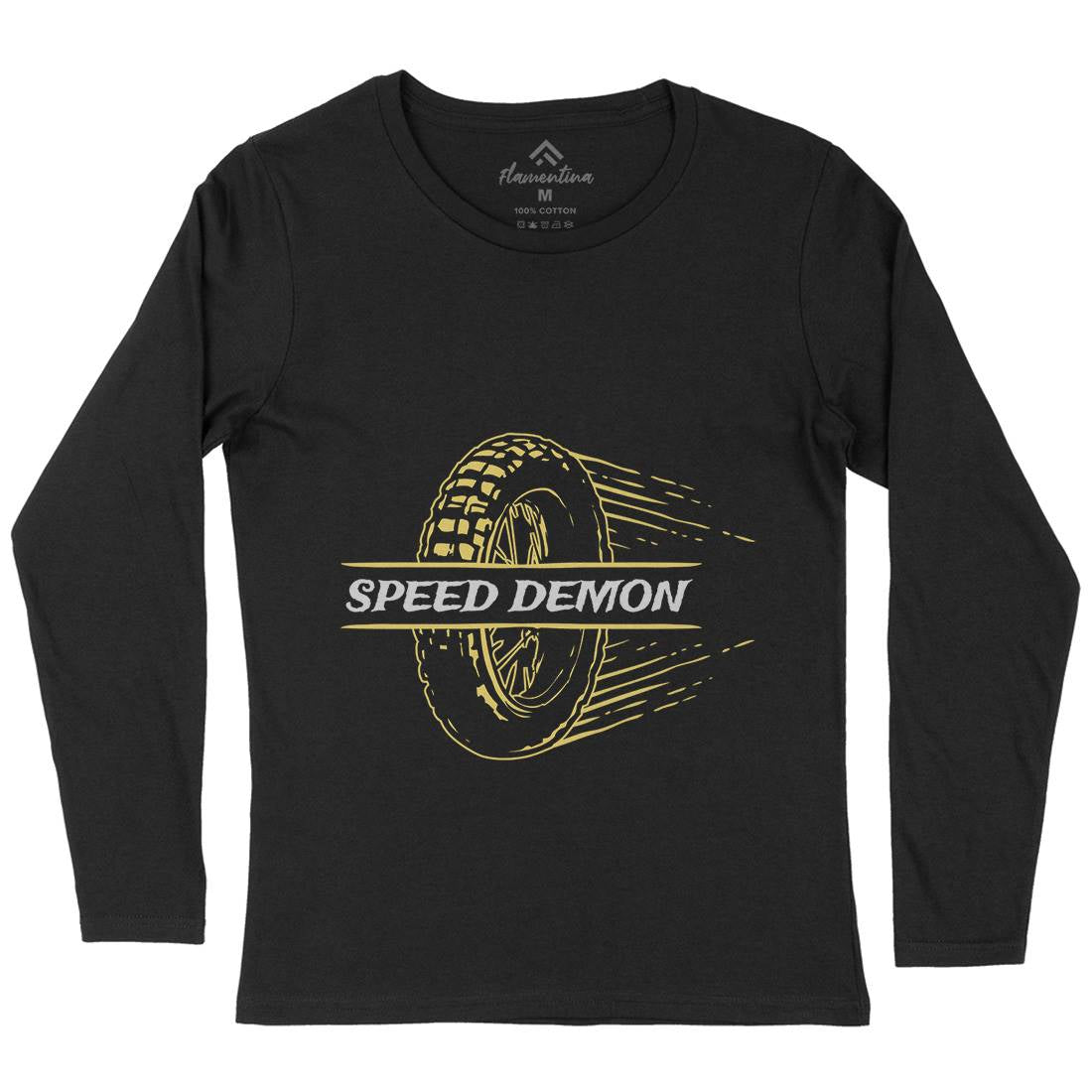 Speed Demon Womens Long Sleeve T-Shirt Motorcycles A370
