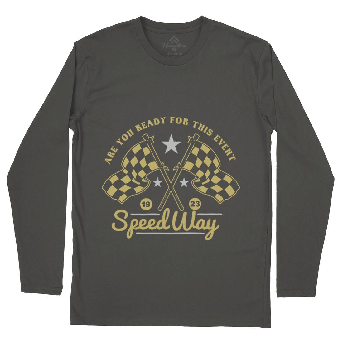 Speed Way Mens Long Sleeve T-Shirt Motorcycles A371
