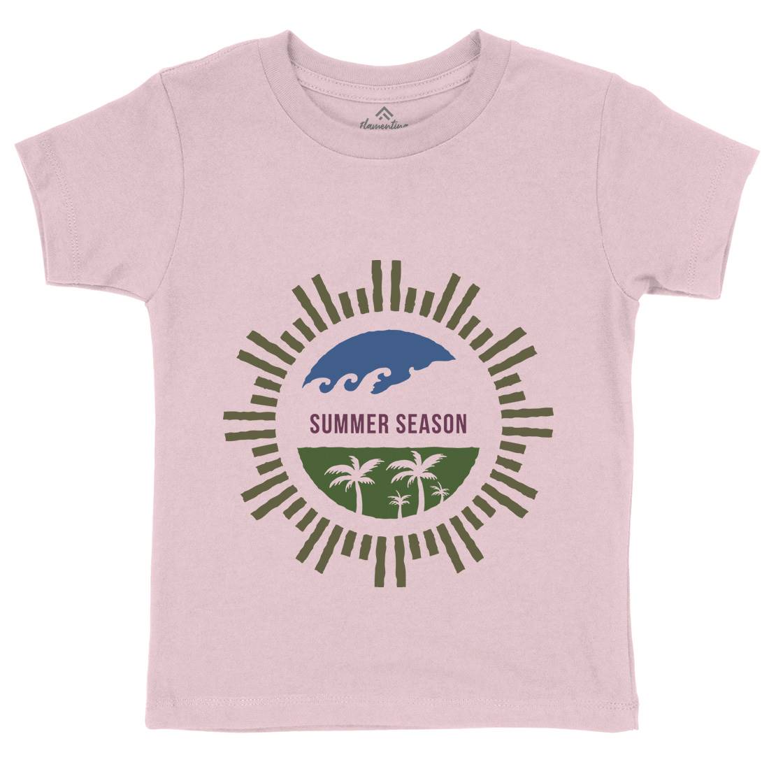 Summer Season Kids Crew Neck T-Shirt Nature A372