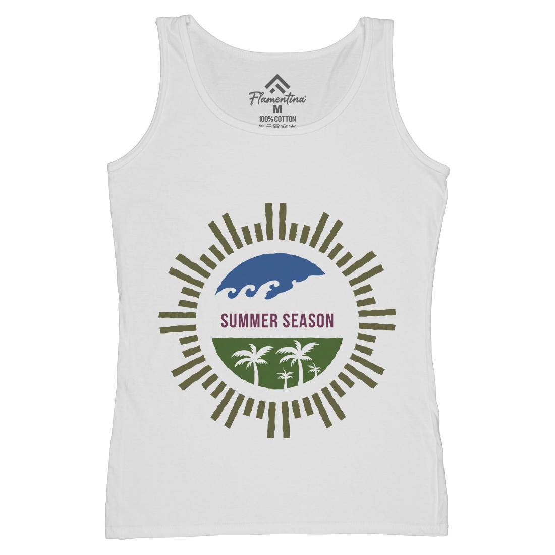 Summer Season Womens Organic Tank Top Vest Nature A372
