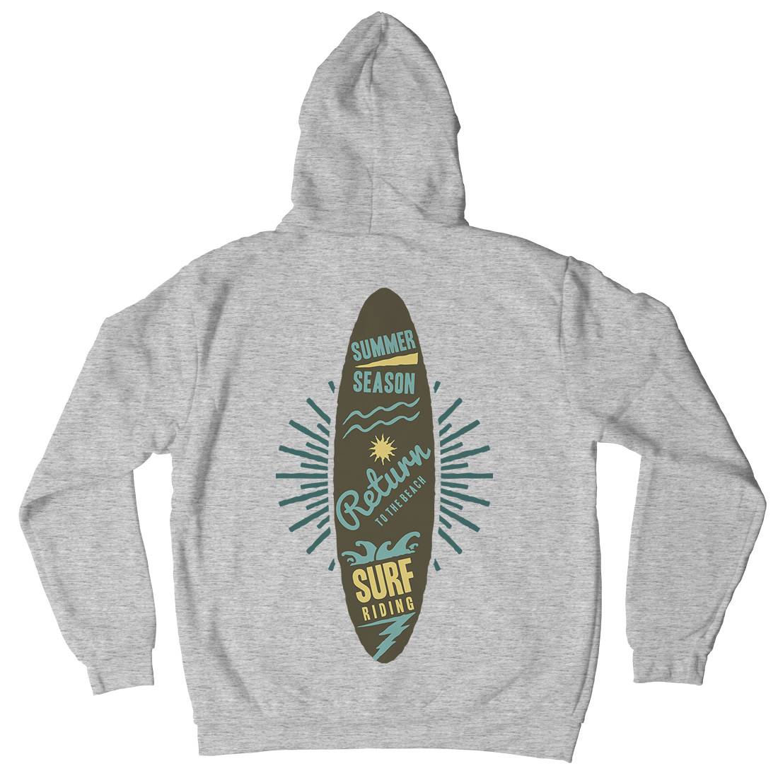 Riding Mens Hoodie With Pocket Surf A373