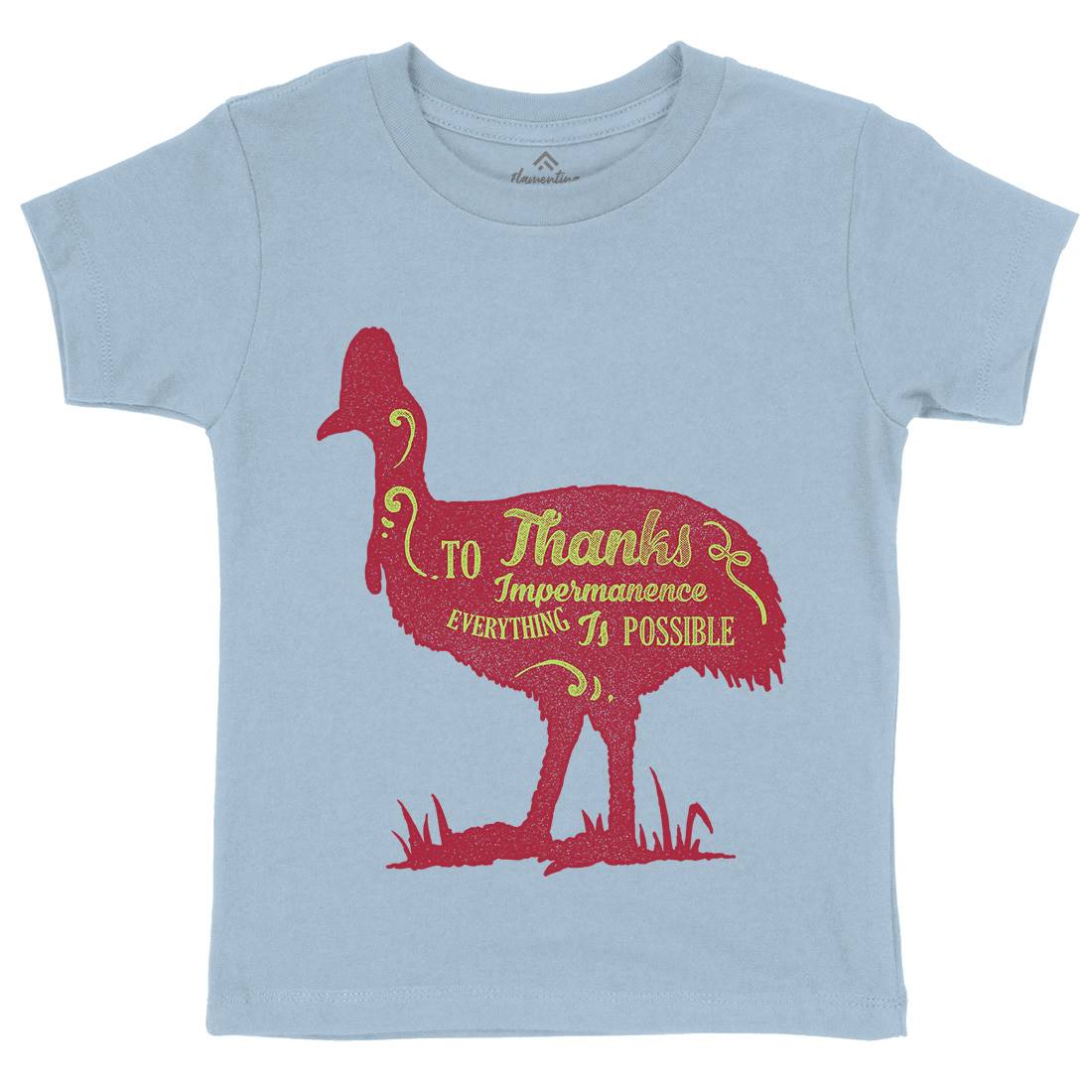 Thanks To Impermanence Kids Crew Neck T-Shirt Quotes A374