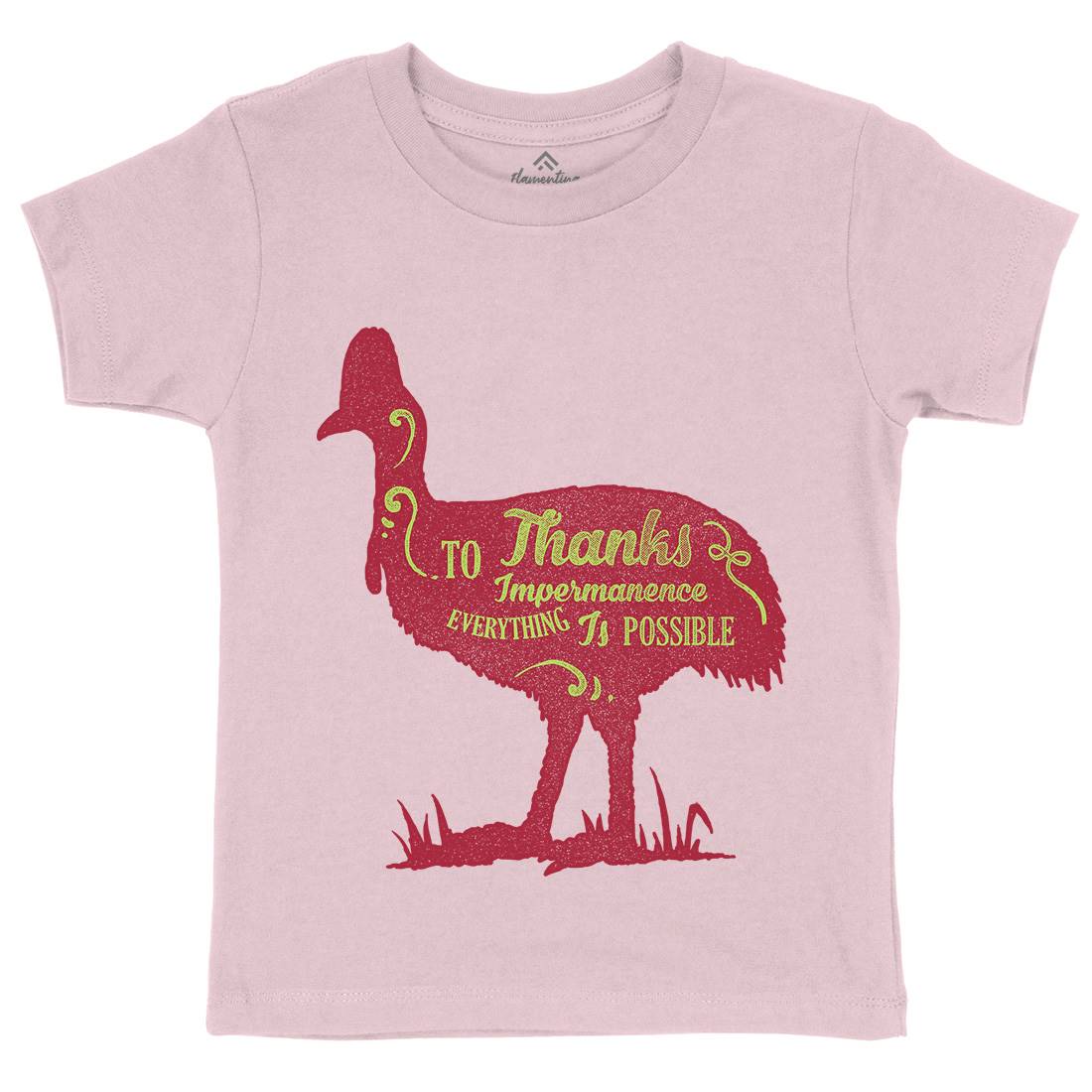Thanks To Impermanence Kids Crew Neck T-Shirt Quotes A374