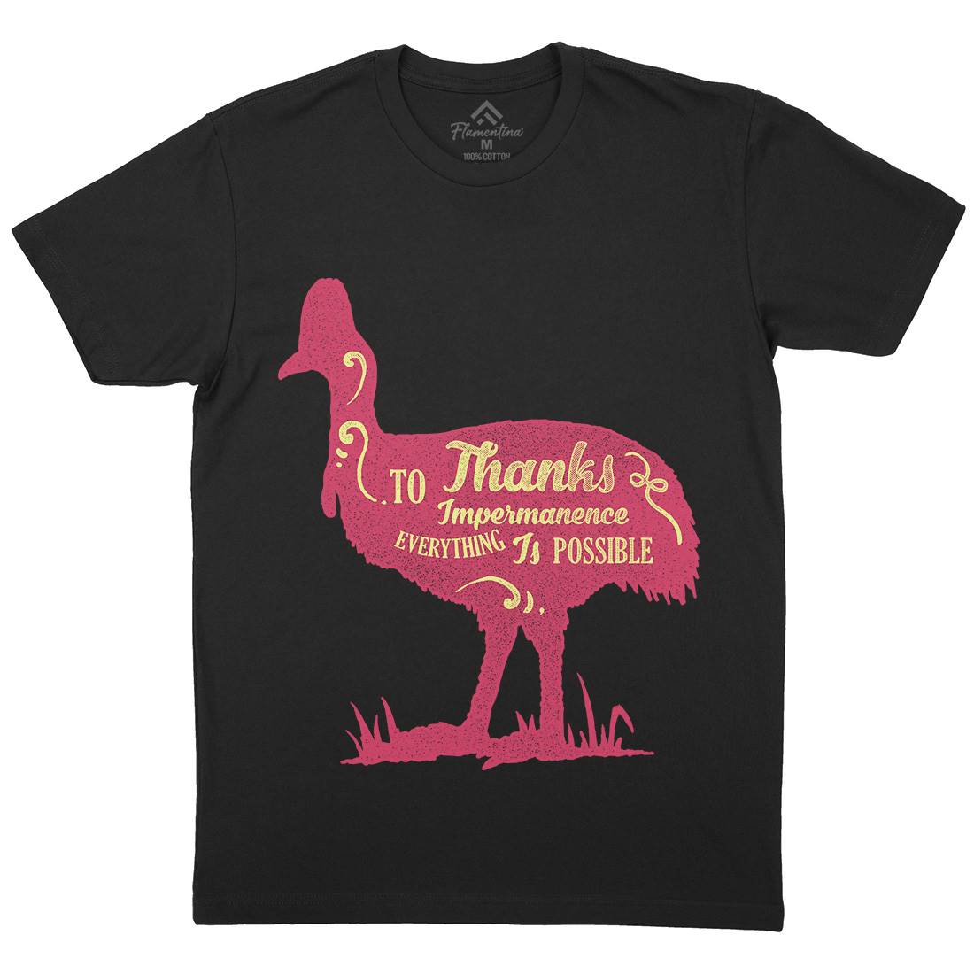 Thanks To Impermanence Mens Crew Neck T-Shirt Quotes A374