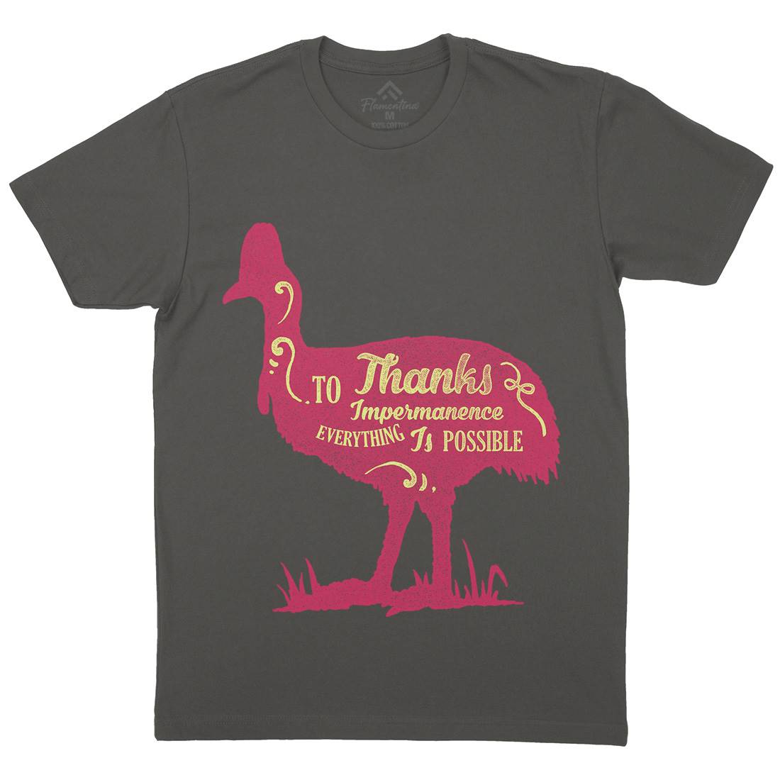 Thanks To Impermanence Mens Crew Neck T-Shirt Quotes A374