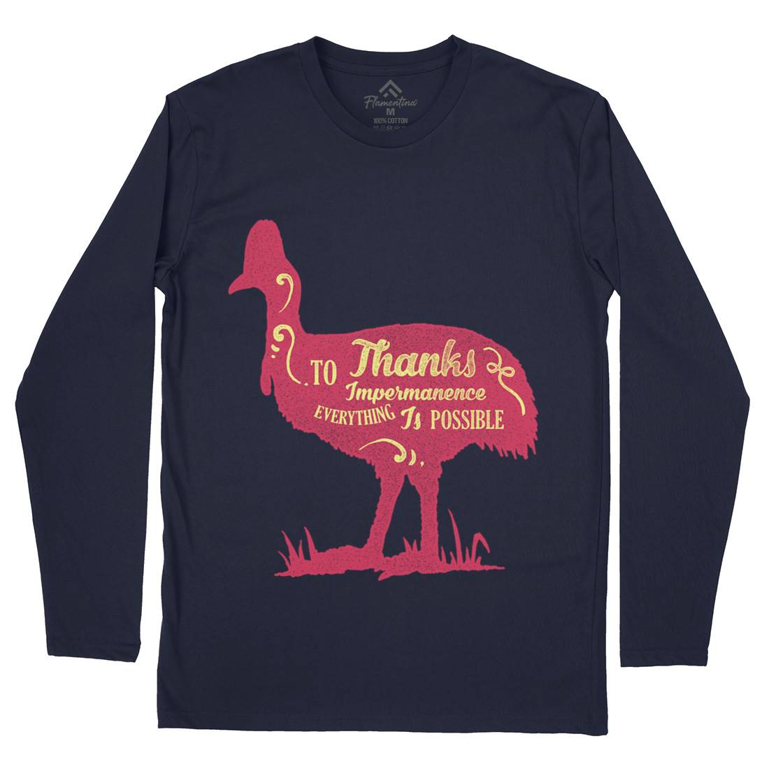 Thanks To Impermanence Mens Long Sleeve T-Shirt Quotes A374