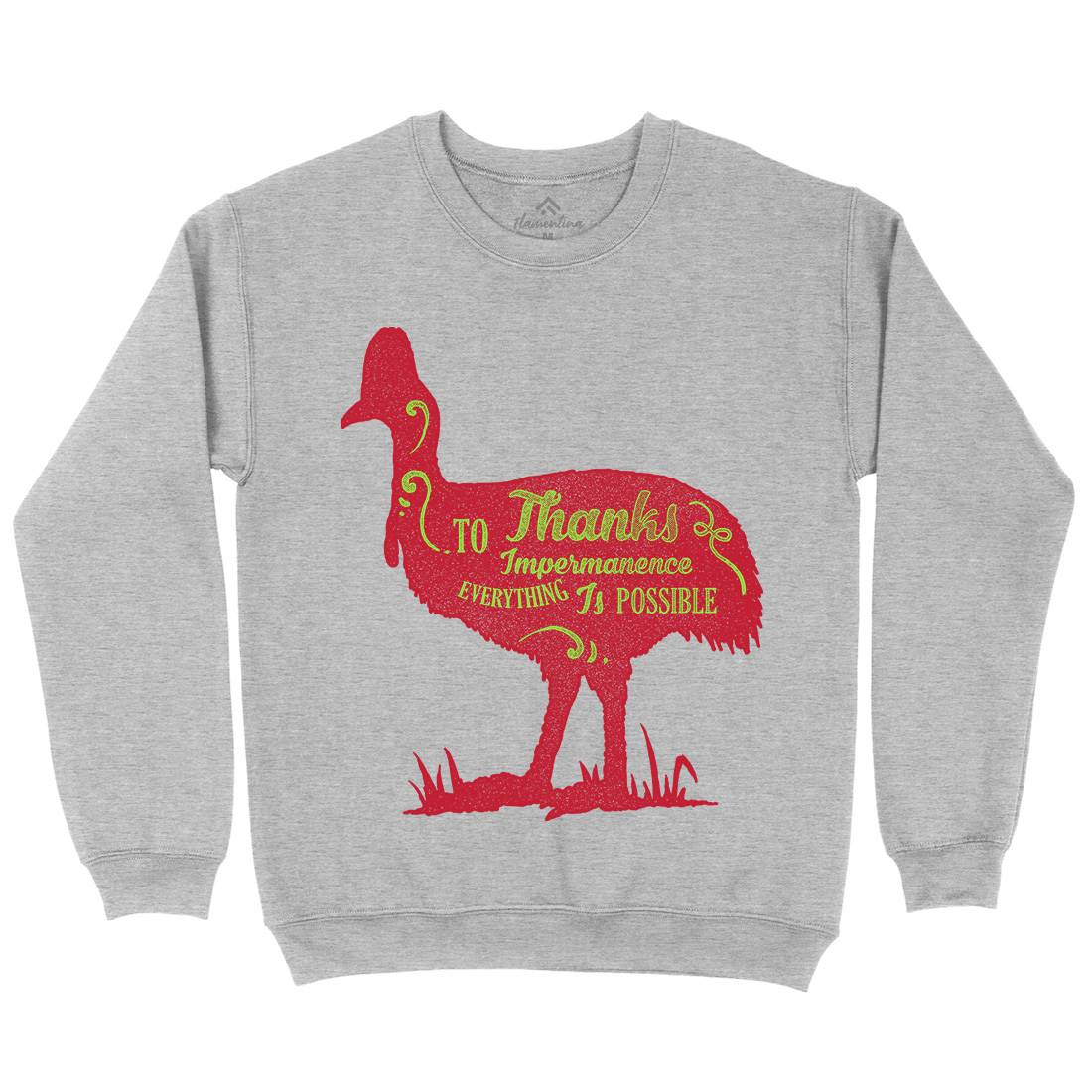 Thanks To Impermanence Kids Crew Neck Sweatshirt Quotes A374