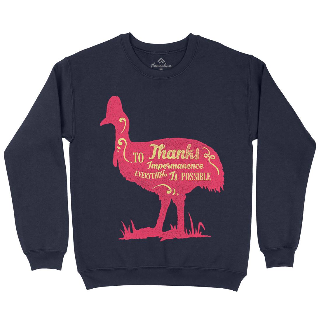 Thanks To Impermanence Mens Crew Neck Sweatshirt Quotes A374