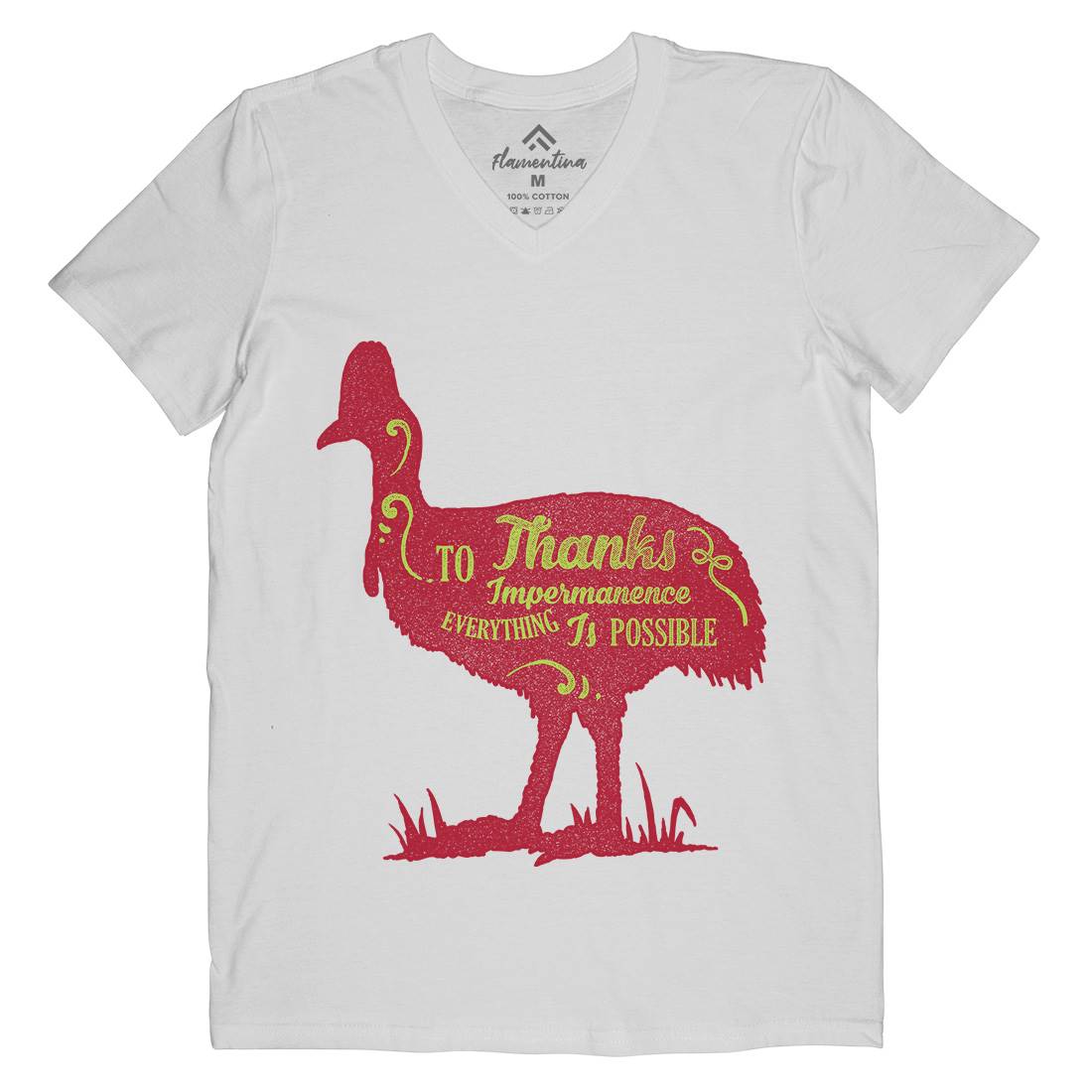 Thanks To Impermanence Mens V-Neck T-Shirt Quotes A374