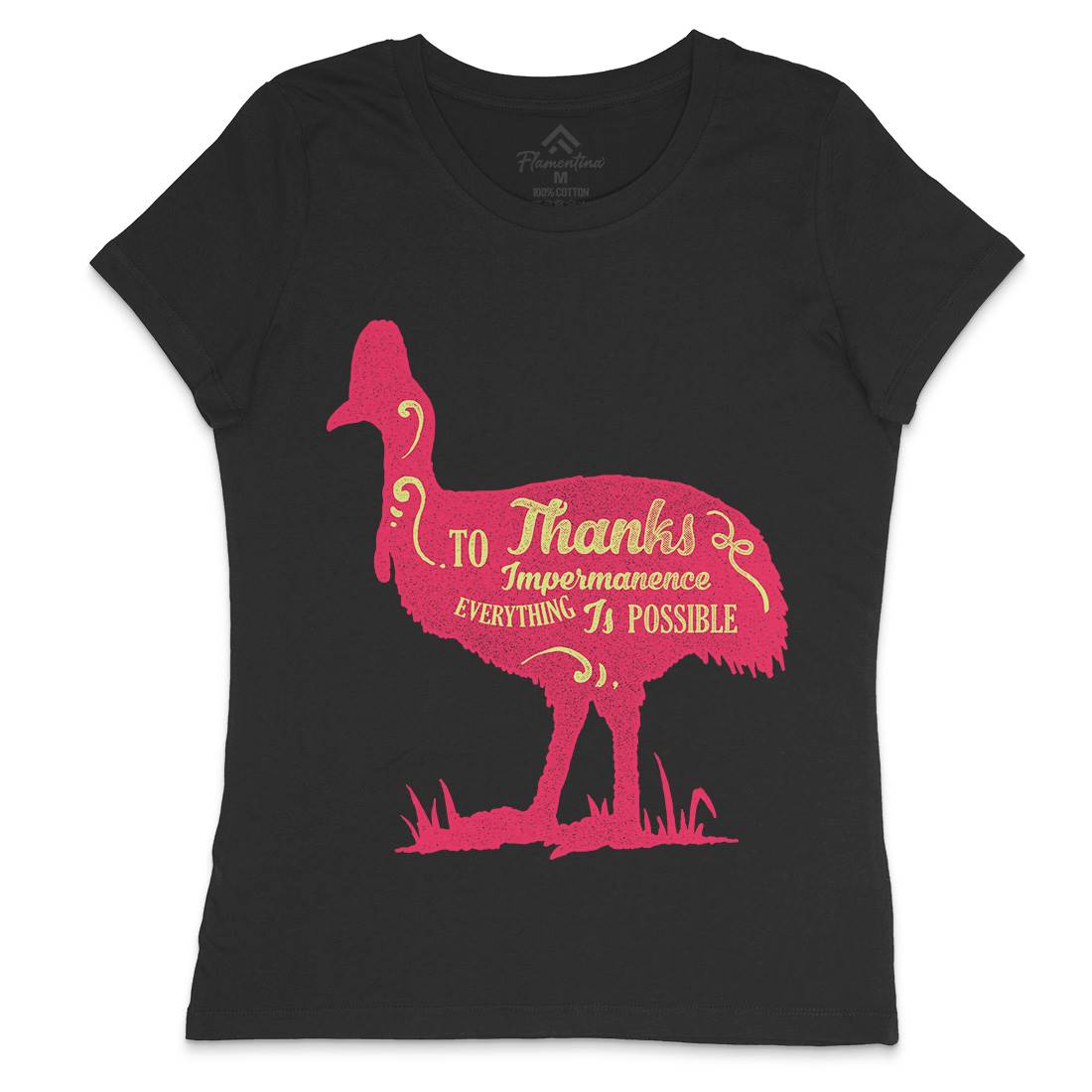 Thanks To Impermanence Womens Crew Neck T-Shirt Quotes A374