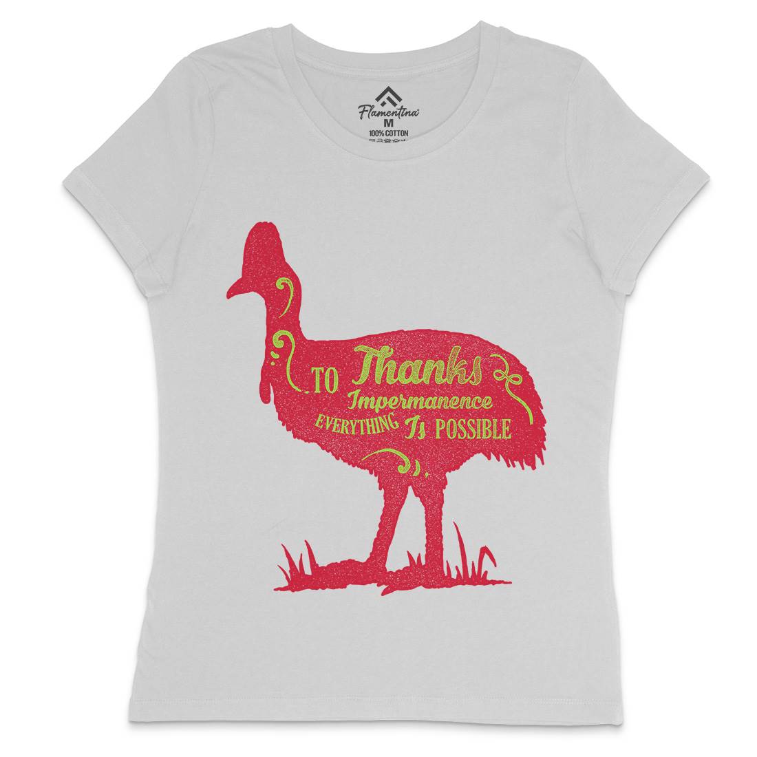 Thanks To Impermanence Womens Crew Neck T-Shirt Quotes A374