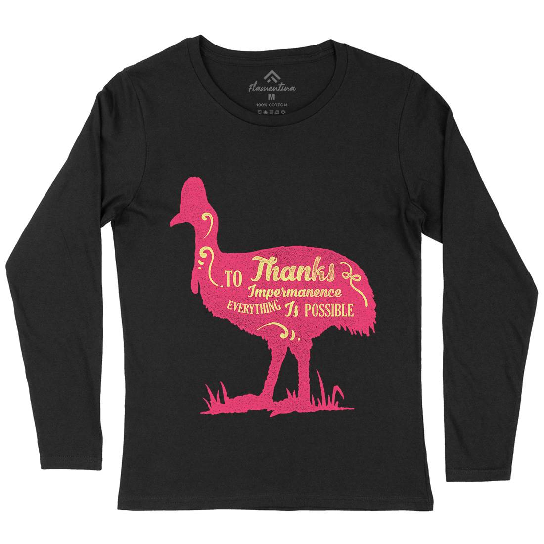 Thanks To Impermanence Womens Long Sleeve T-Shirt Quotes A374