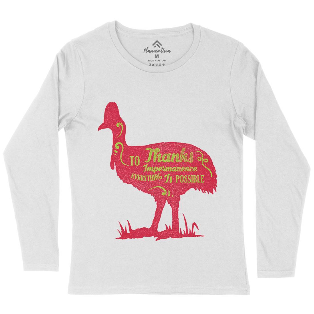 Thanks To Impermanence Womens Long Sleeve T-Shirt Quotes A374