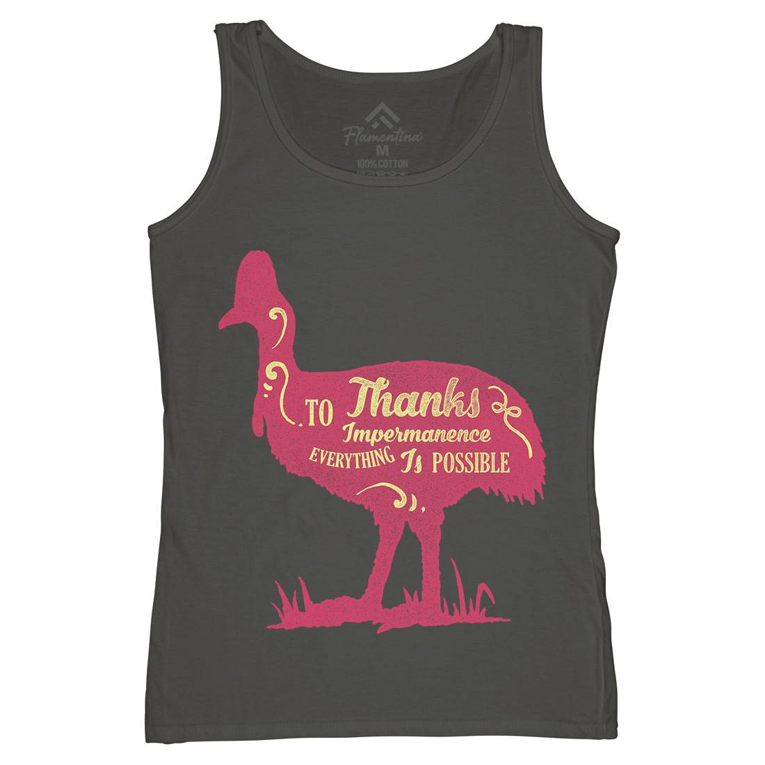 Thanks To Impermanence Womens Organic Tank Top Vest Quotes A374