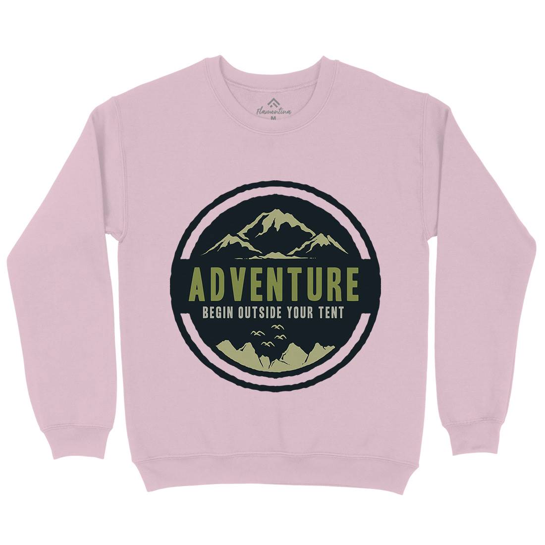 Adventure Begin Kids Crew Neck Sweatshirt Nature A375