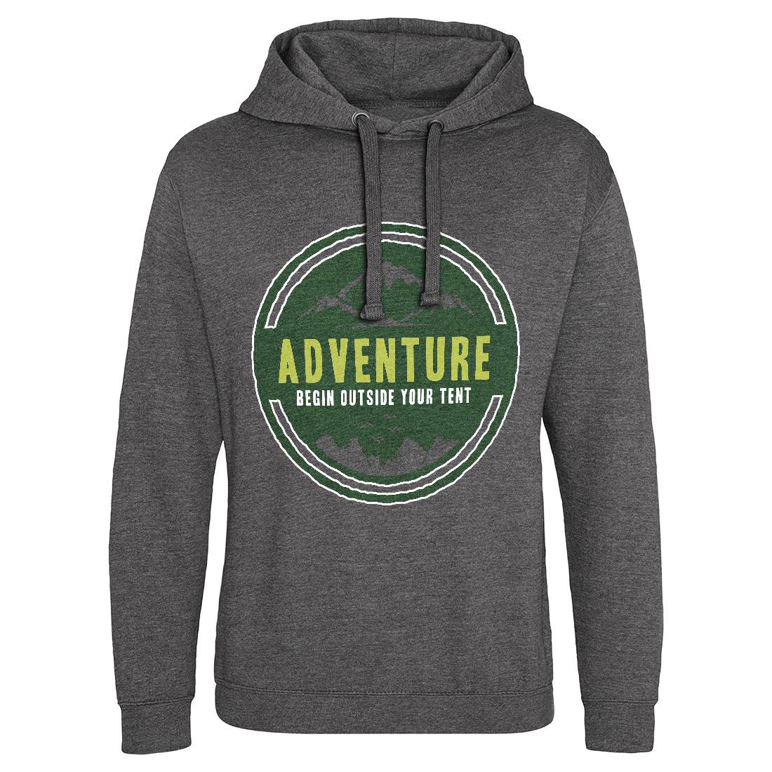 Adventure Begin Mens Hoodie Without Pocket Nature A375