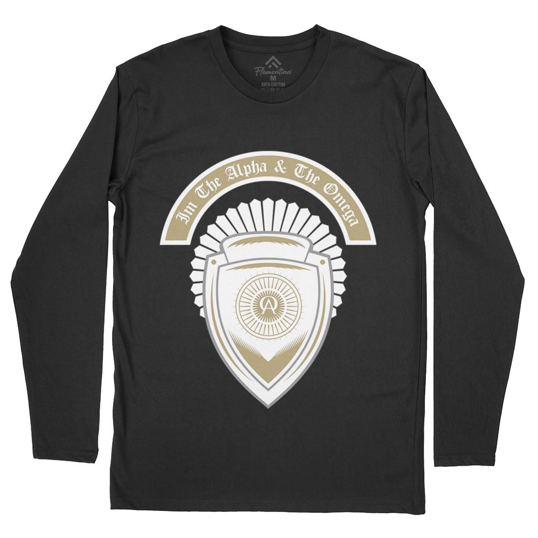Alpha And Omega Mens Long Sleeve T-Shirt Religion A376