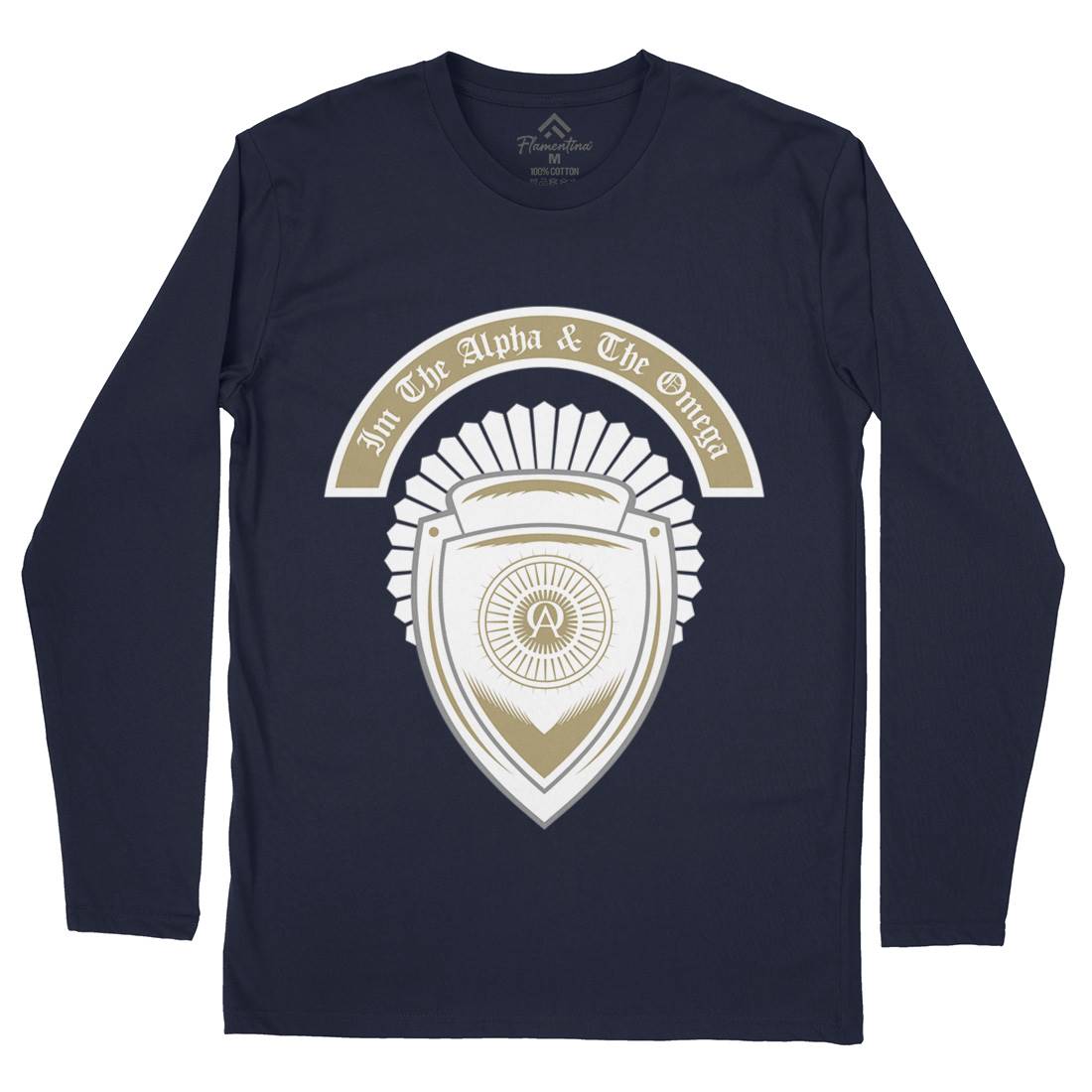 Alpha And Omega Mens Long Sleeve T-Shirt Religion A376
