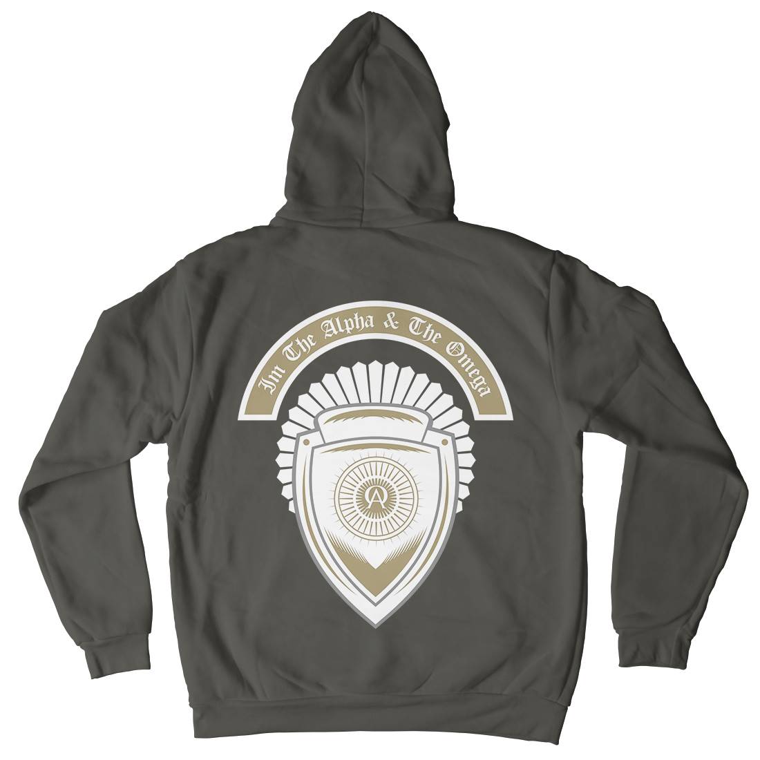 Alpha And Omega Mens Hoodie With Pocket Religion A376
