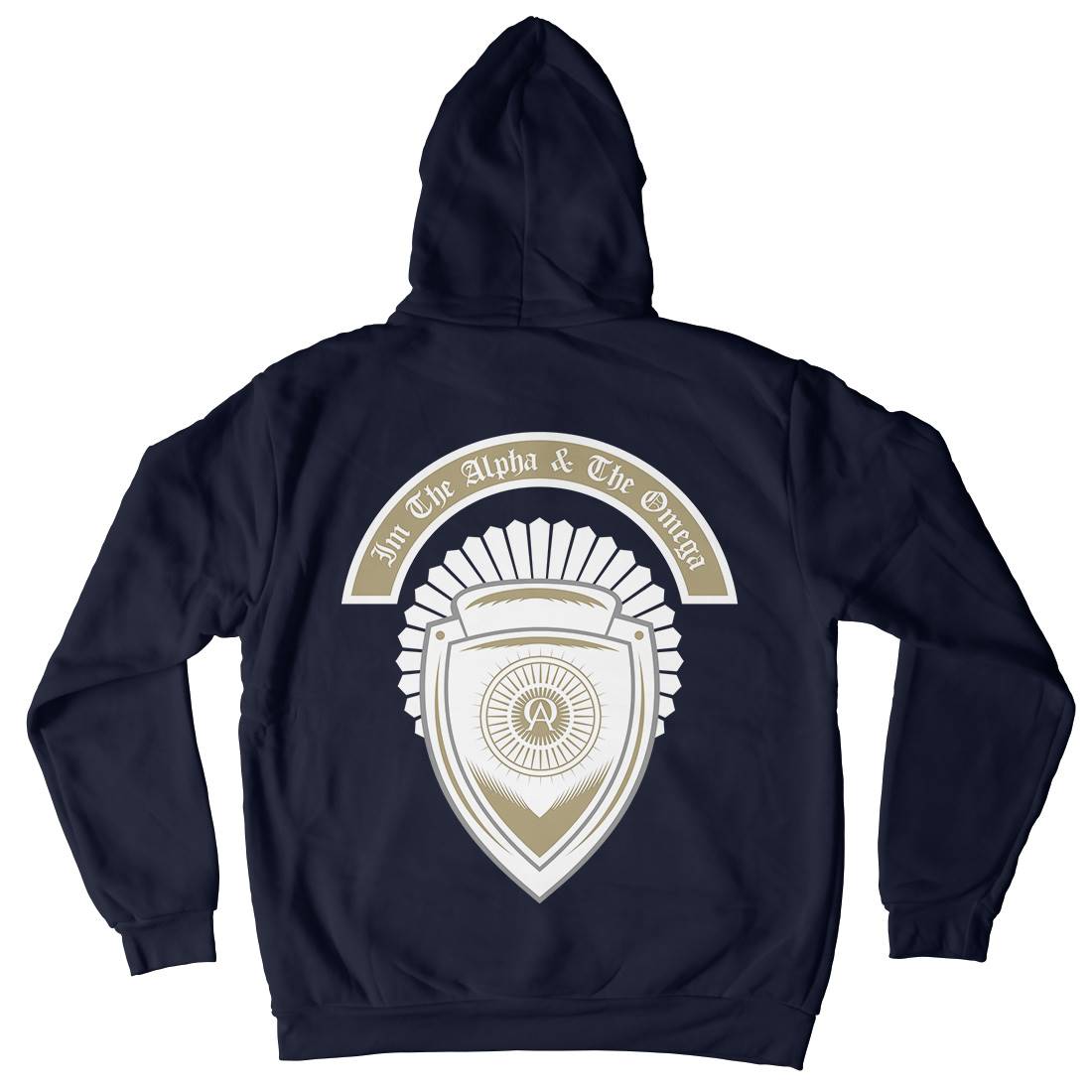 Alpha And Omega Mens Hoodie With Pocket Religion A376