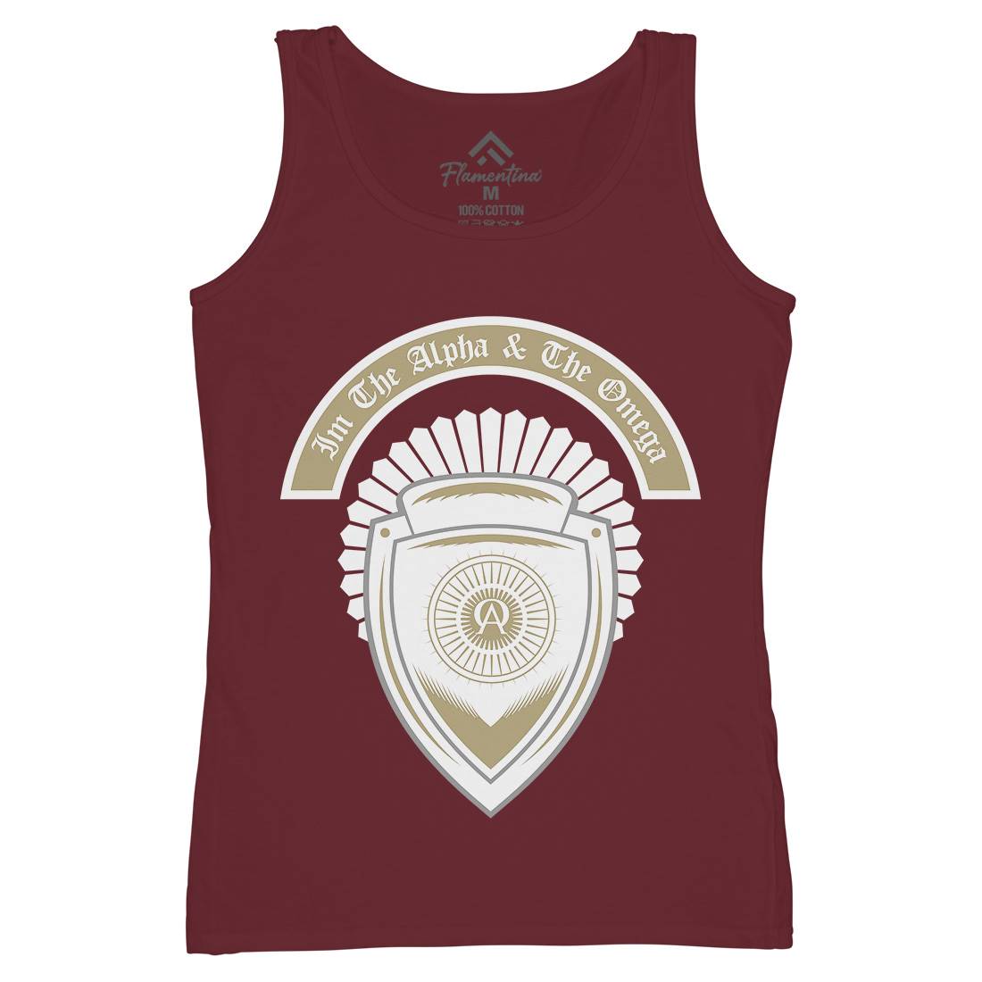 Alpha And Omega Womens Organic Tank Top Vest Religion A376
