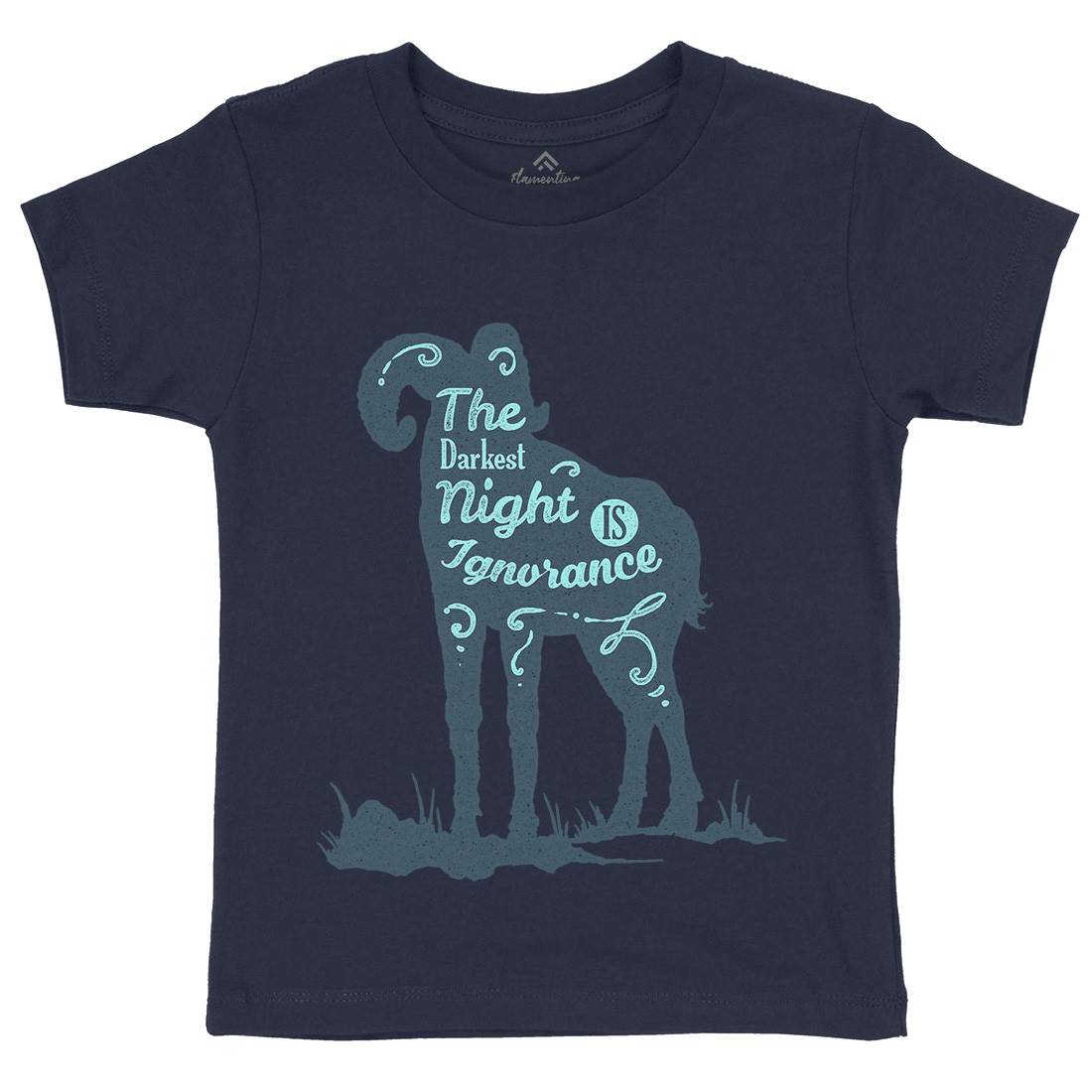 Darkest Night Kids Crew Neck T-Shirt Quotes A377
