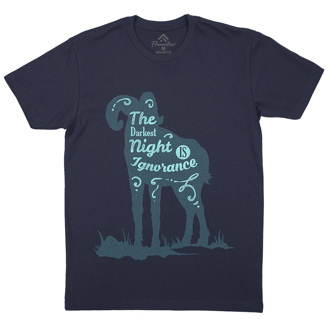 Darkest Night Mens Crew Neck T-Shirt Quotes A377