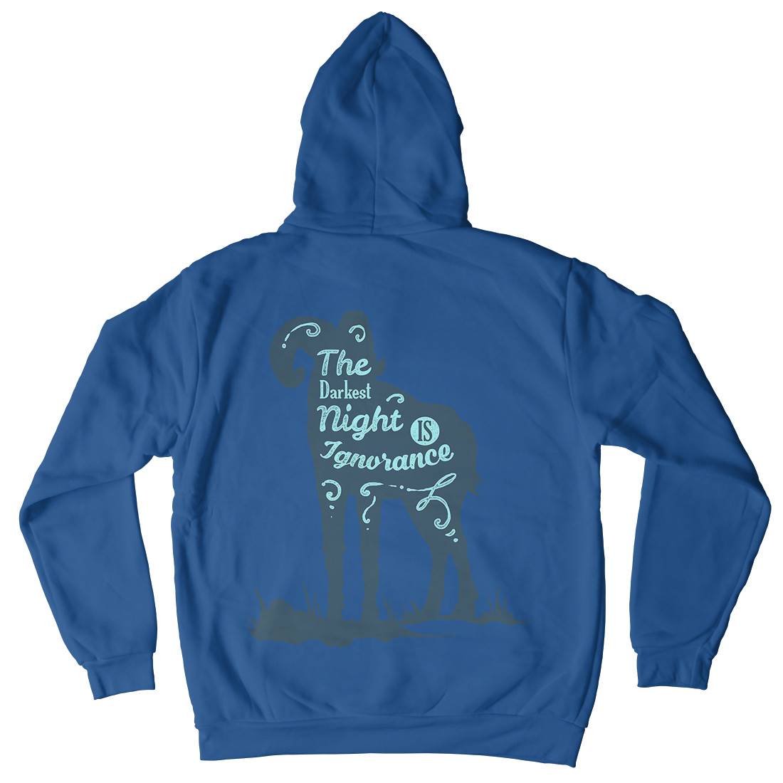 Darkest Night Mens Hoodie With Pocket Quotes A377