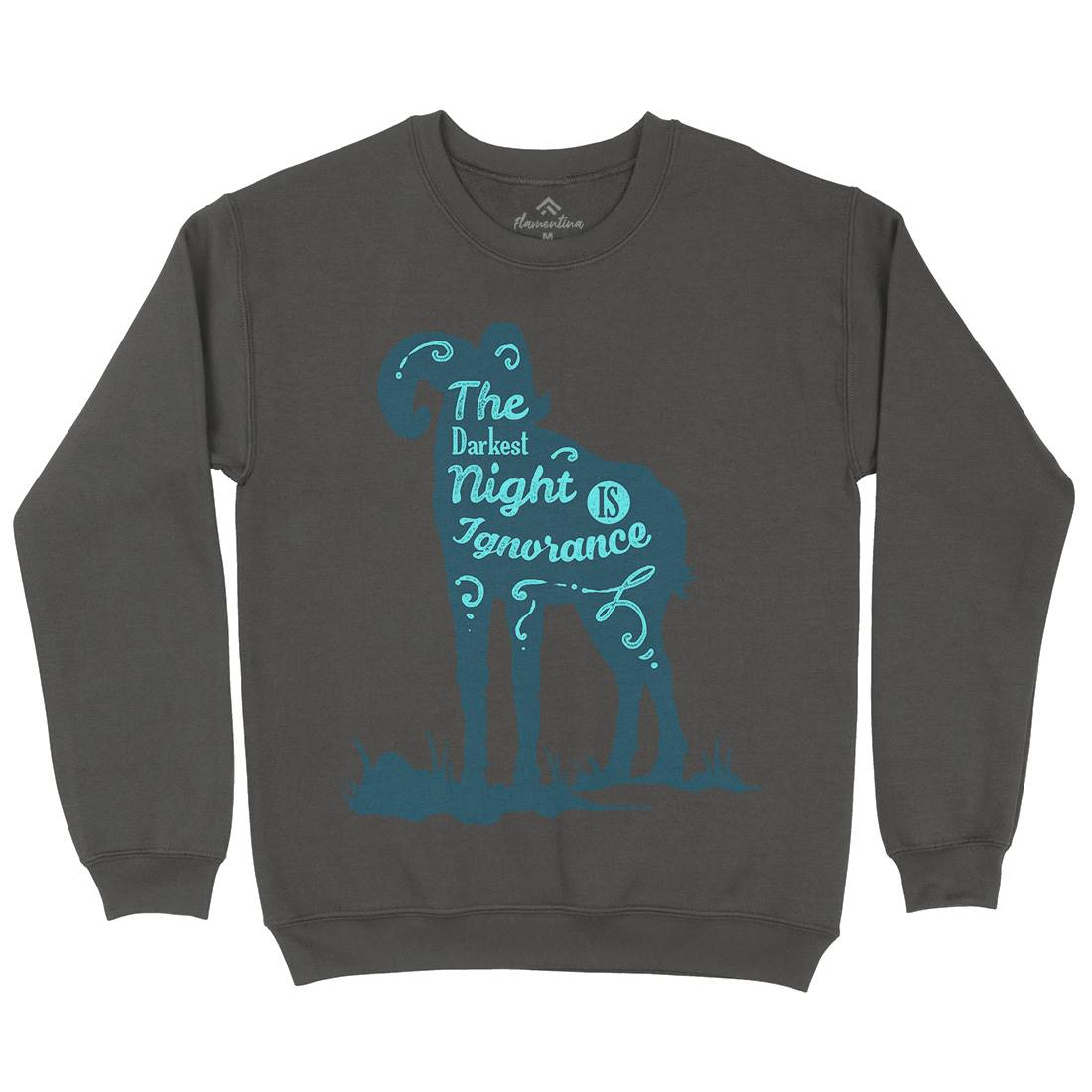 Darkest Night Kids Crew Neck Sweatshirt Quotes A377