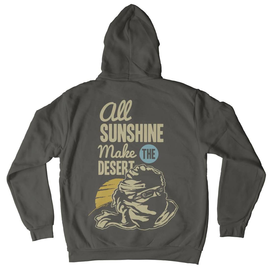 Desert Mens Hoodie With Pocket Nature A378