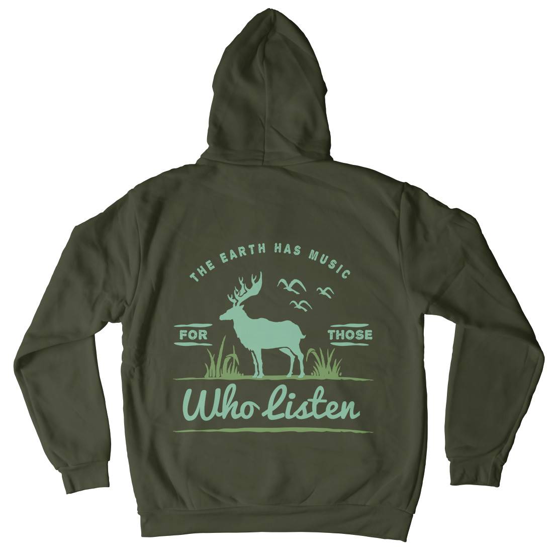 Earth Has Music Kids Crew Neck Hoodie Nature A379