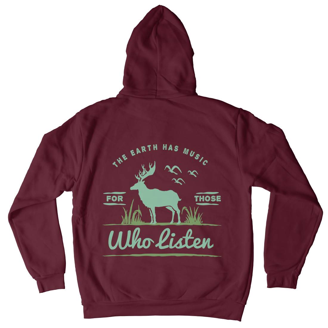Earth Has Music Mens Hoodie With Pocket Nature A379
