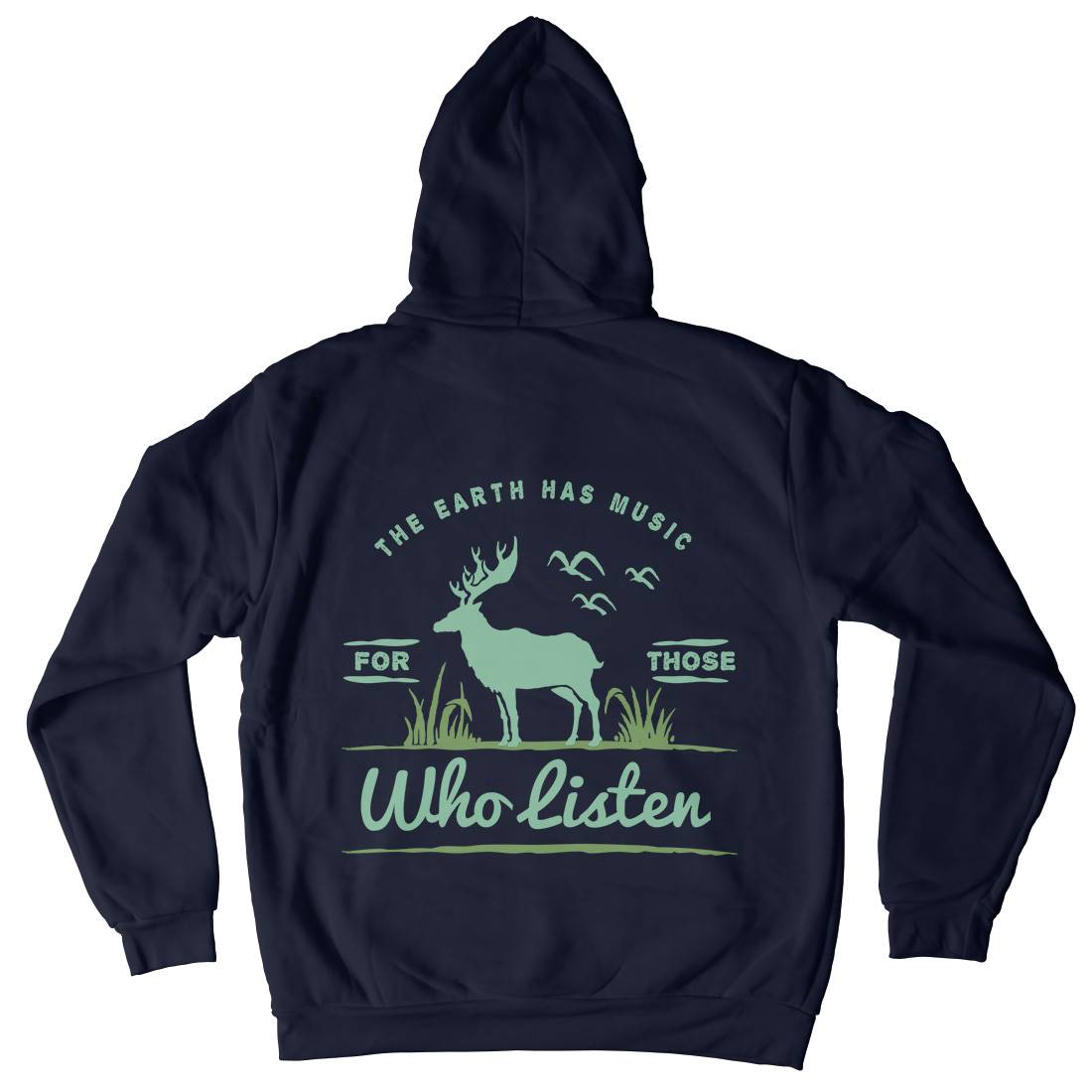 Earth Has Music Mens Hoodie With Pocket Nature A379