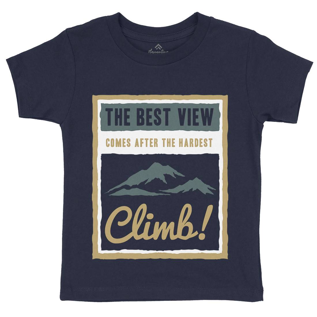 Hardest Climb Kids Crew Neck T-Shirt Nature A381