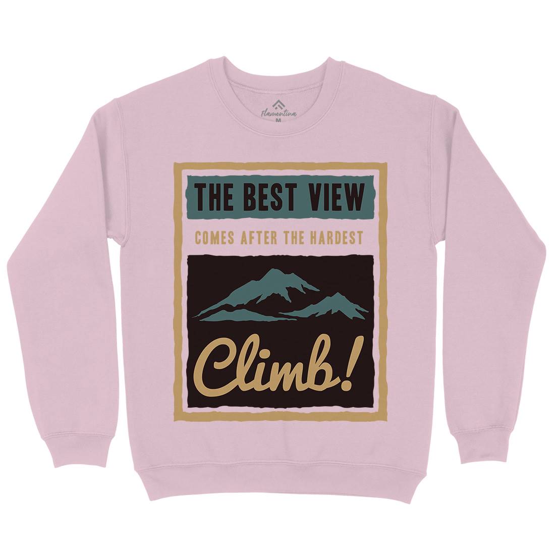 Hardest Climb Kids Crew Neck Sweatshirt Nature A381