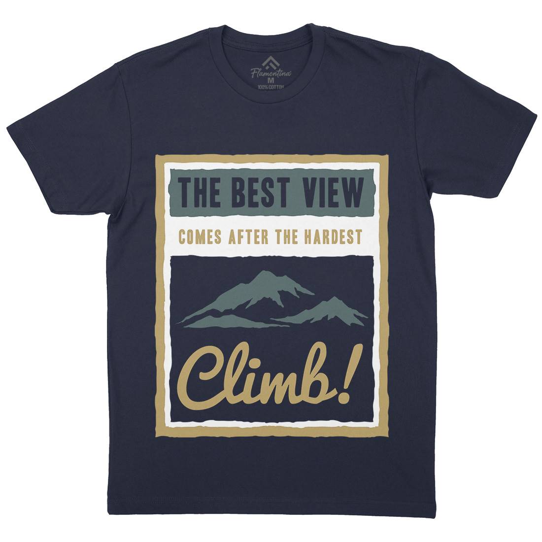 Hardest Climb Mens Crew Neck T-Shirt Nature A381