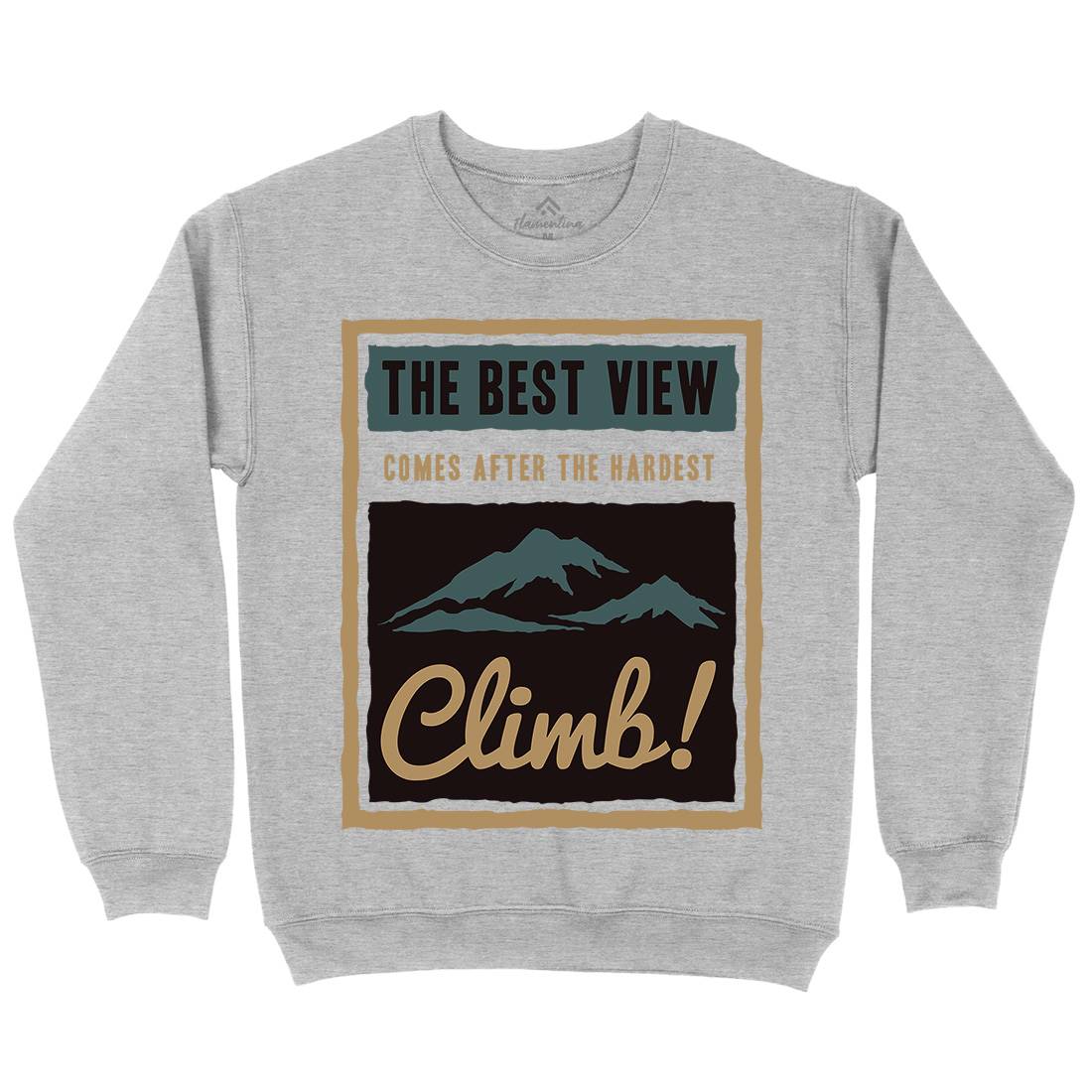 Hardest Climb Kids Crew Neck Sweatshirt Nature A381