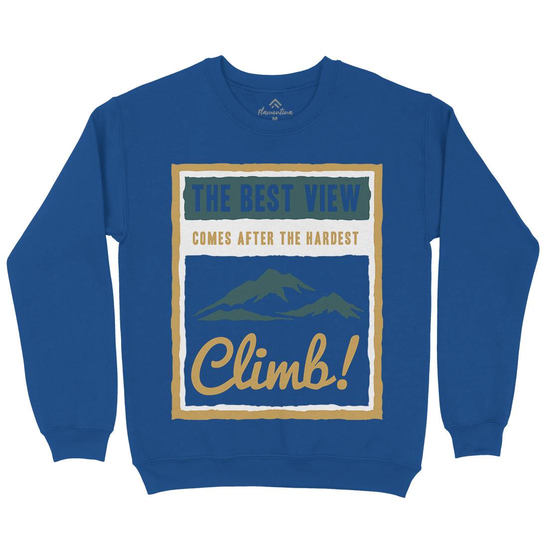Hardest Climb Mens Crew Neck Sweatshirt Nature A381