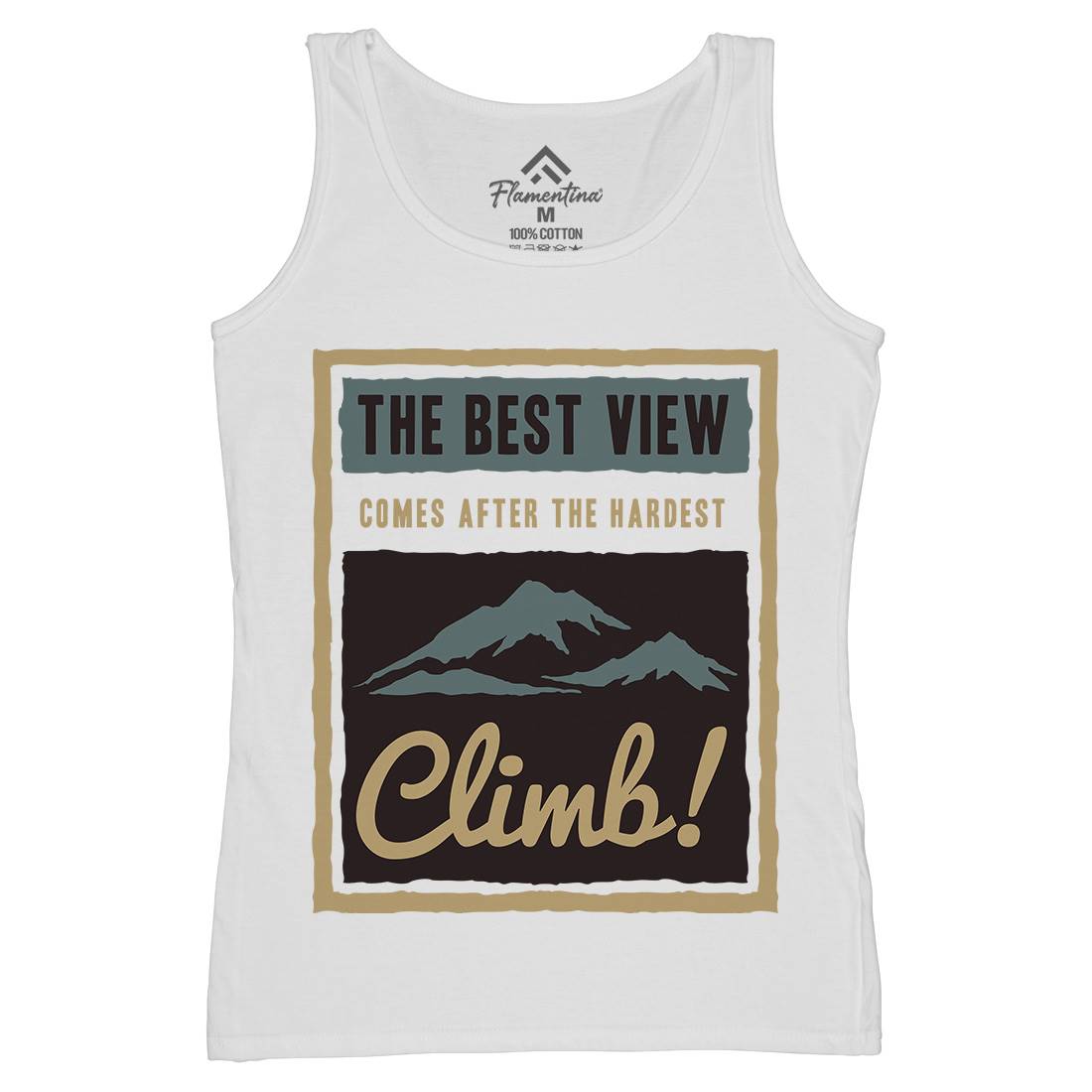 Hardest Climb Womens Organic Tank Top Vest Nature A381
