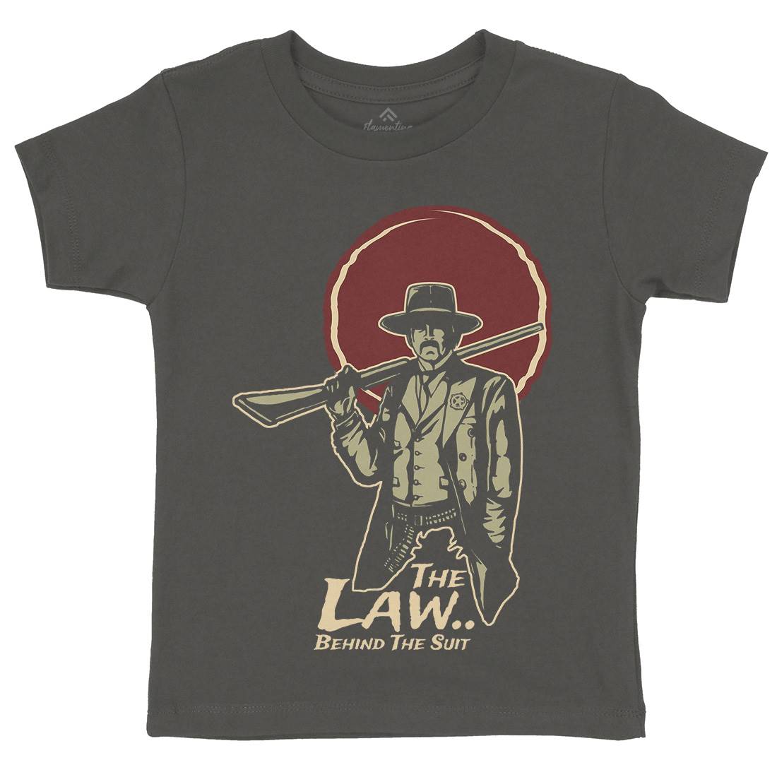 Law Behind Kids Crew Neck T-Shirt American A382
