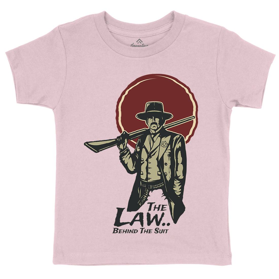 Law Behind Kids Crew Neck T-Shirt American A382