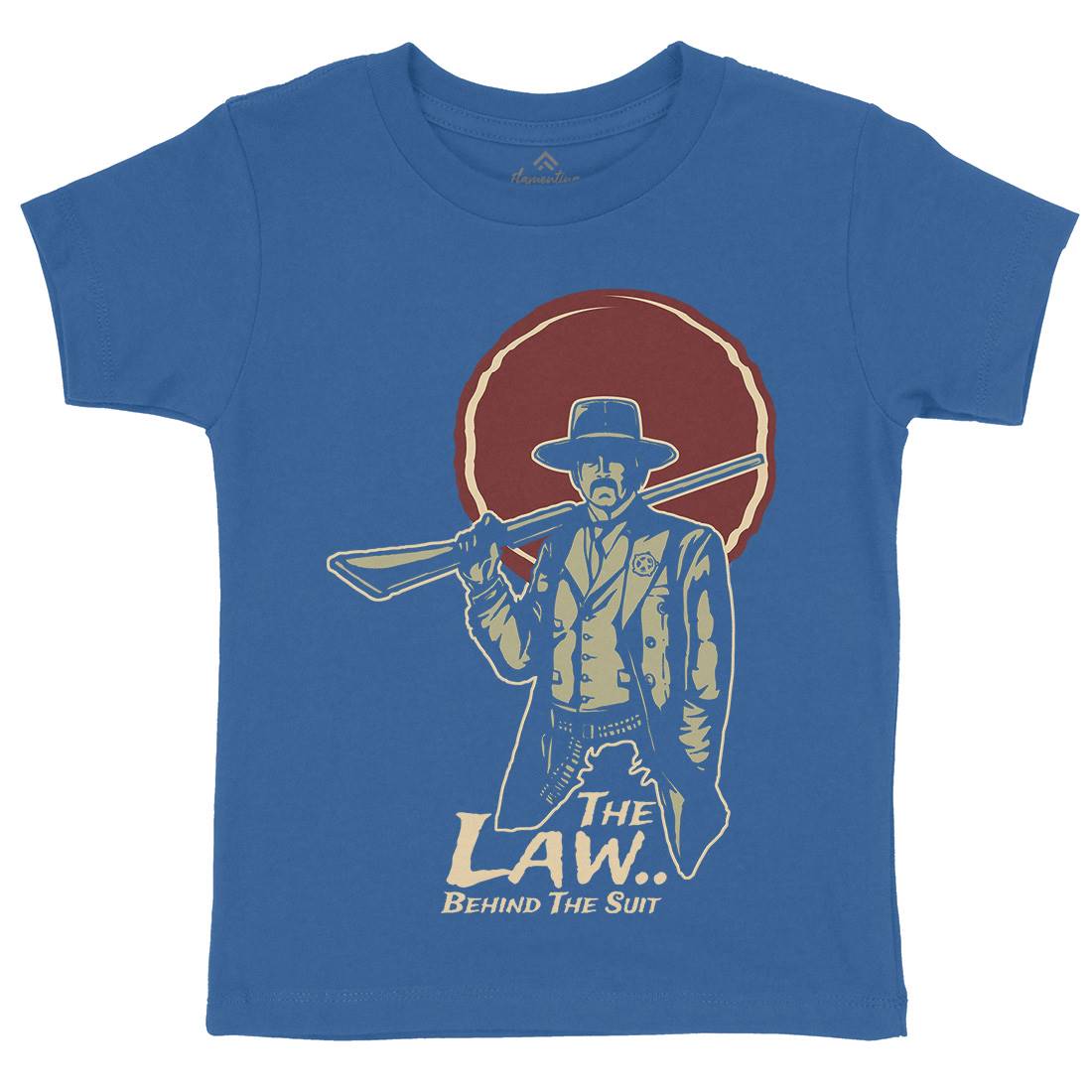 Law Behind Kids Organic Crew Neck T-Shirt American A382