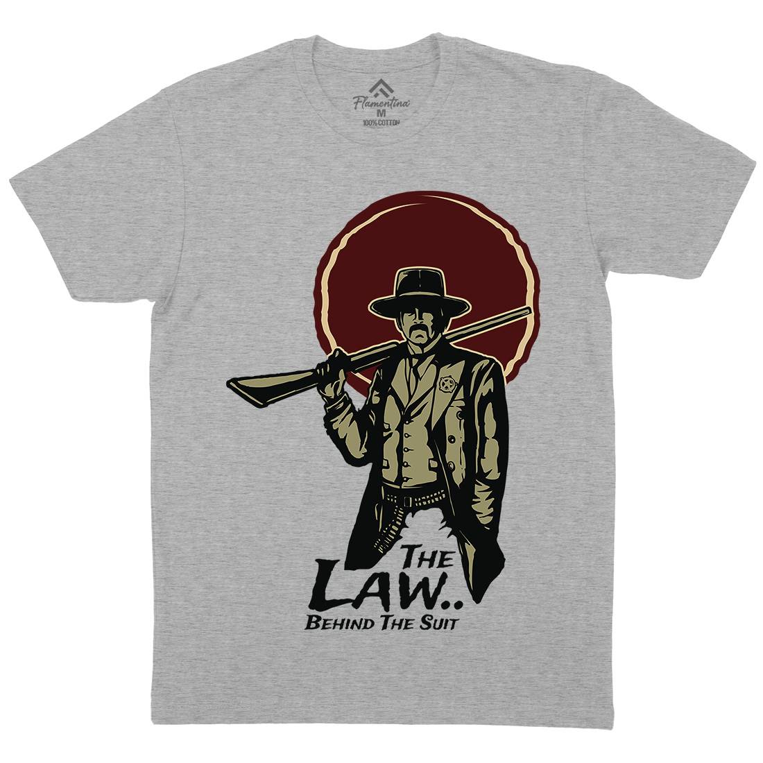 Law Behind Mens Crew Neck T-Shirt American A382
