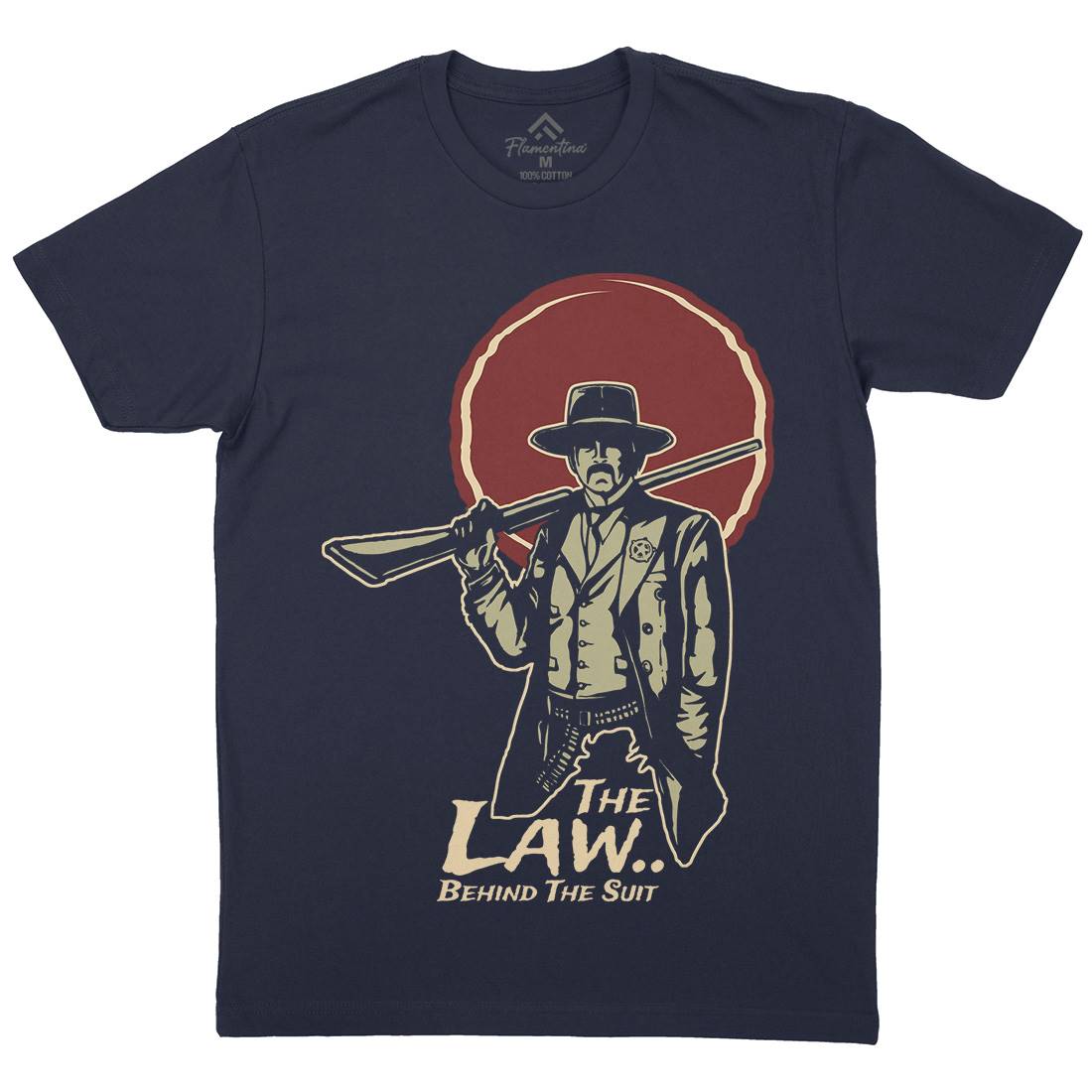 Law Behind Mens Crew Neck T-Shirt American A382